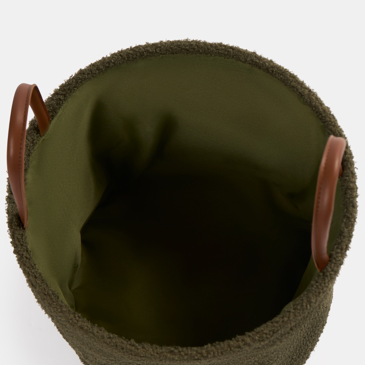 OHS Boucle Storage Basket - Olive Green>