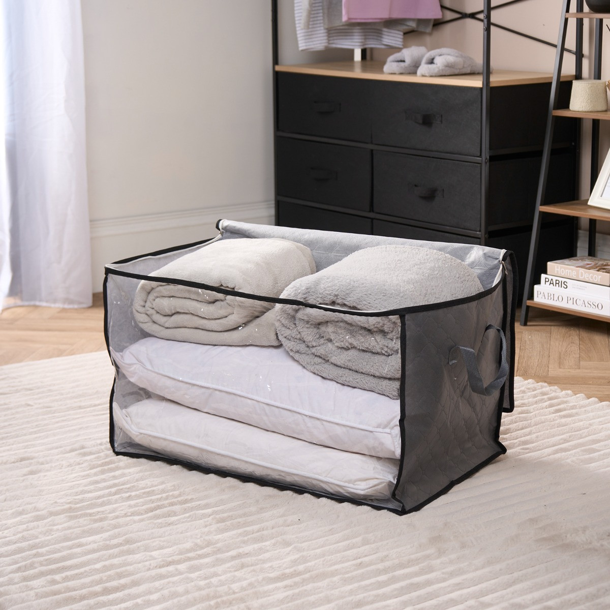 OHS 112-Litre Bedding Storage Bag - Charcoal>