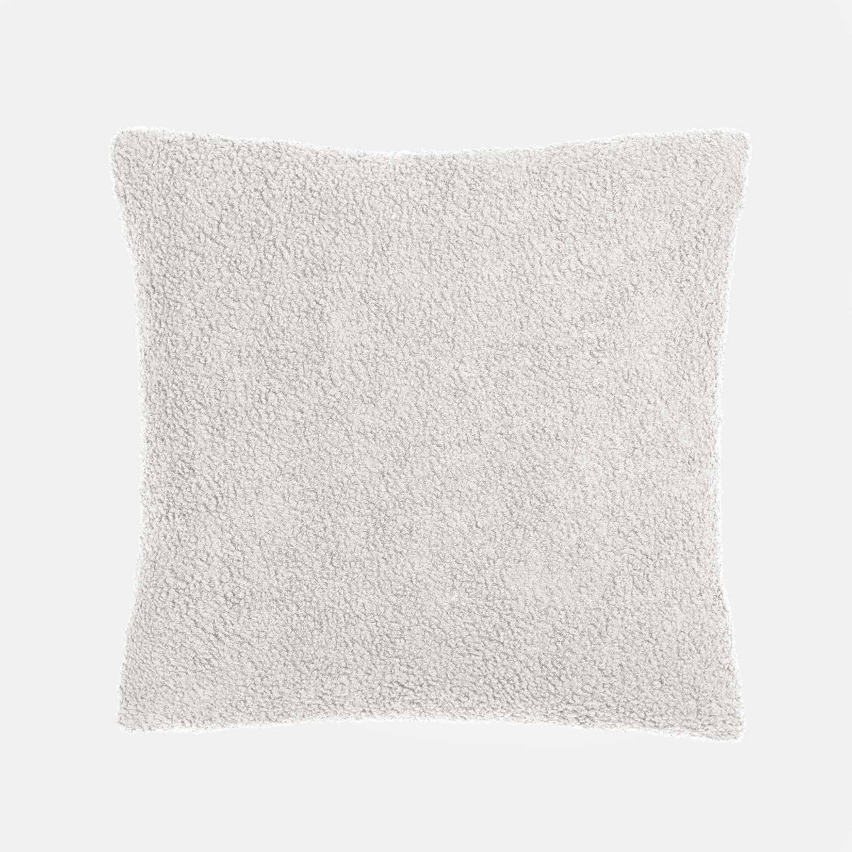 Highams 2 Pack Boucle Cushion Covers - Grey>