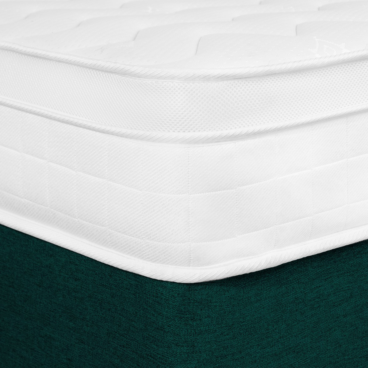 OHS Luxury Memory Foam Pillow Top Mattress - White>