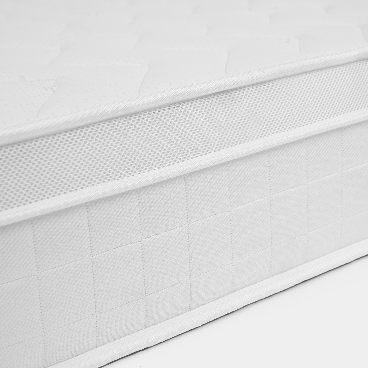 OHS Luxury Memory Foam Pillow Top Mattress - White>