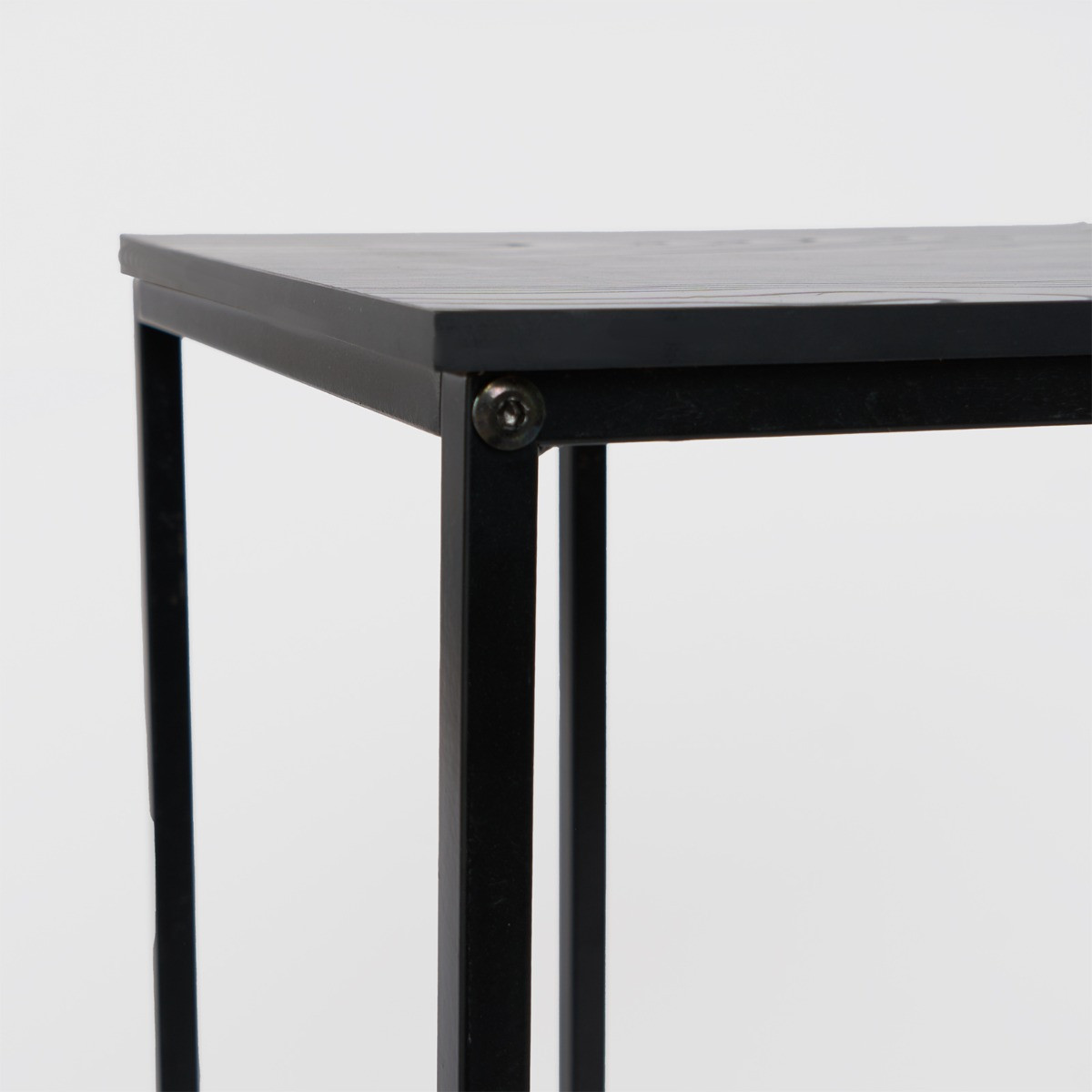 OHS C Shape Side Table - Black Wood>