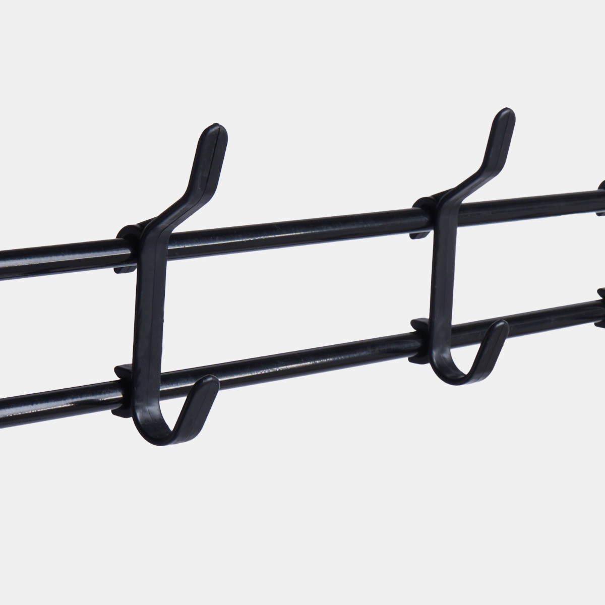 OHS 16 Hook Garment Rack with Shelving - Black >