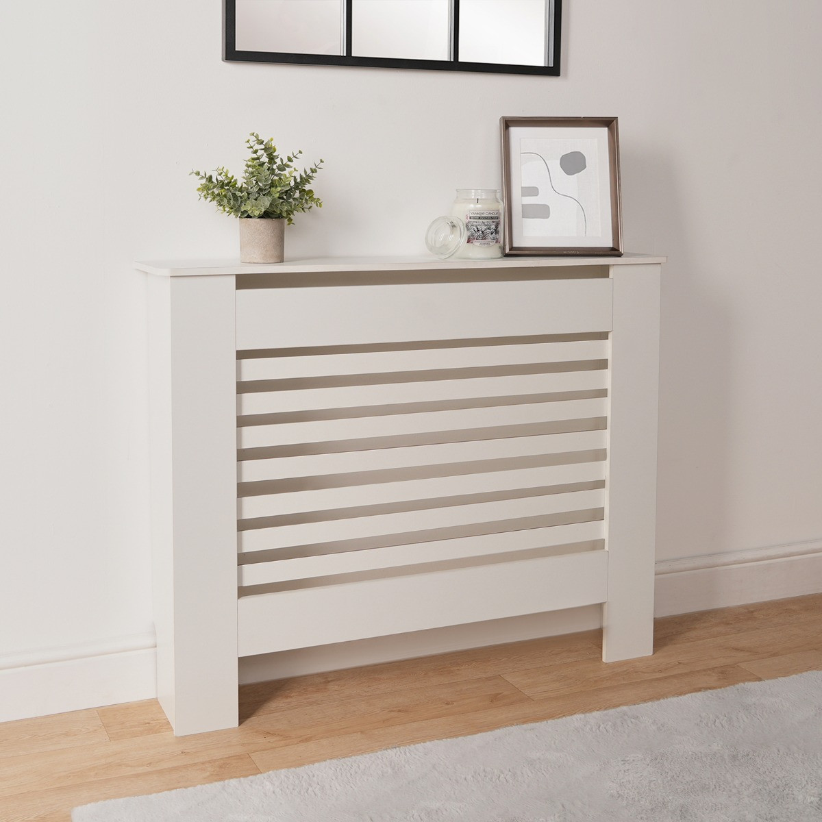 OHS Wooden Radiator Cover - White>