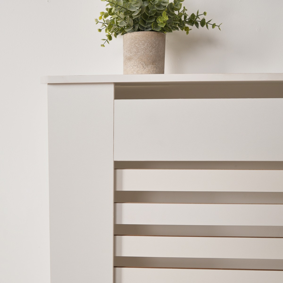 OHS Wooden Radiator Cover - White>