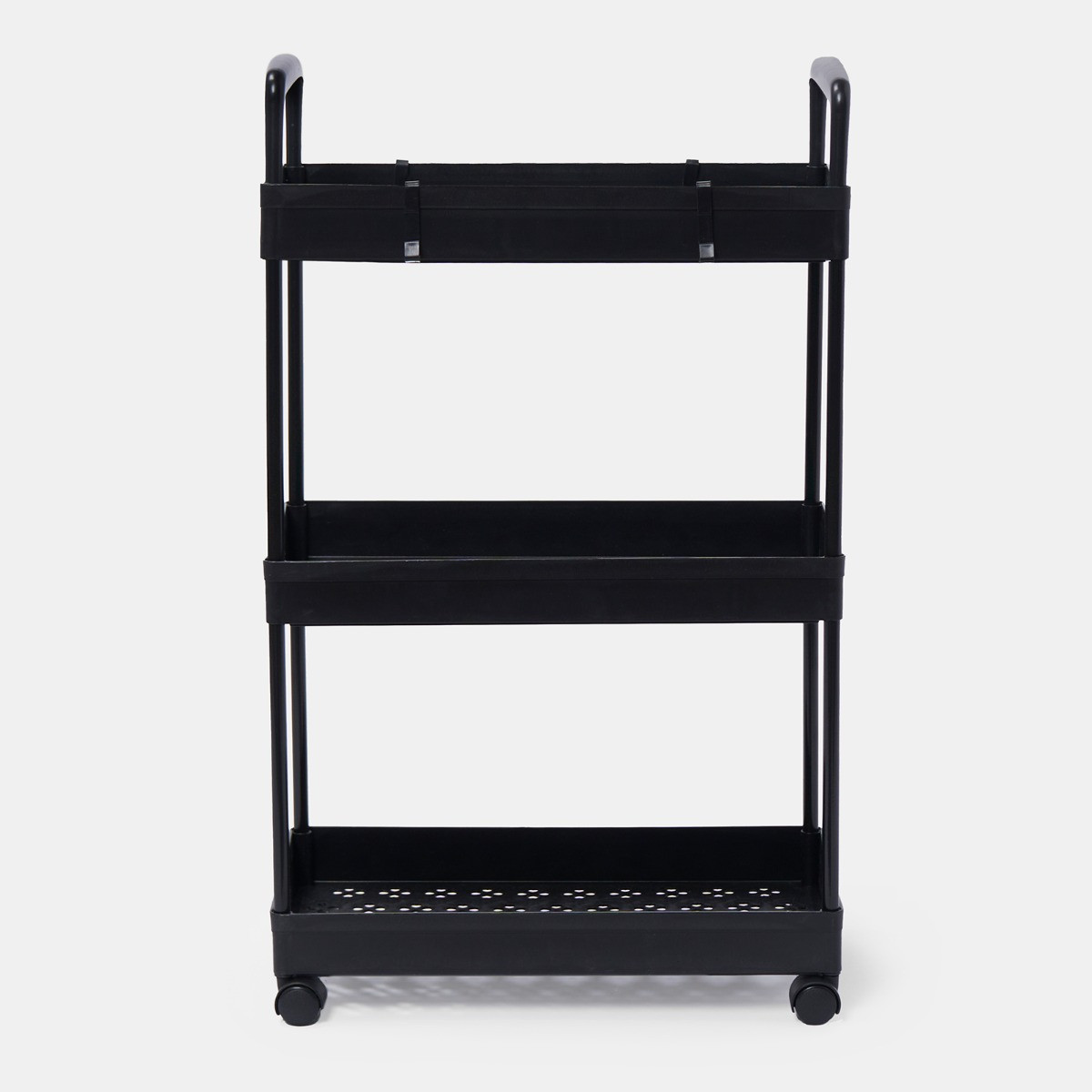 OHS 3 Layer Trolley Cart - Black >