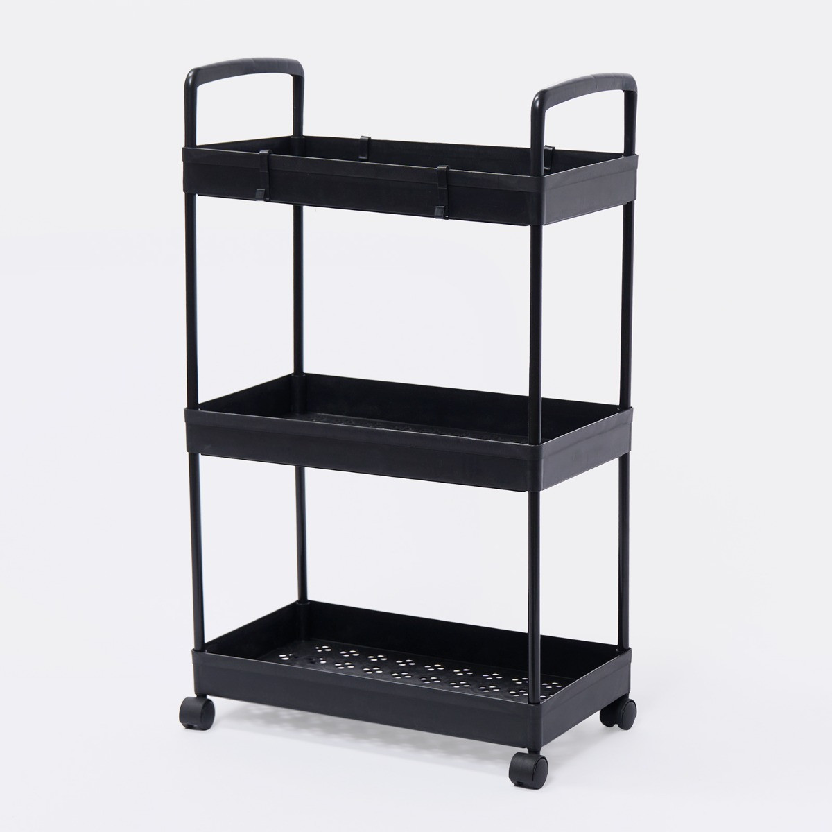 OHS 3 Layer Trolley Cart - Black >