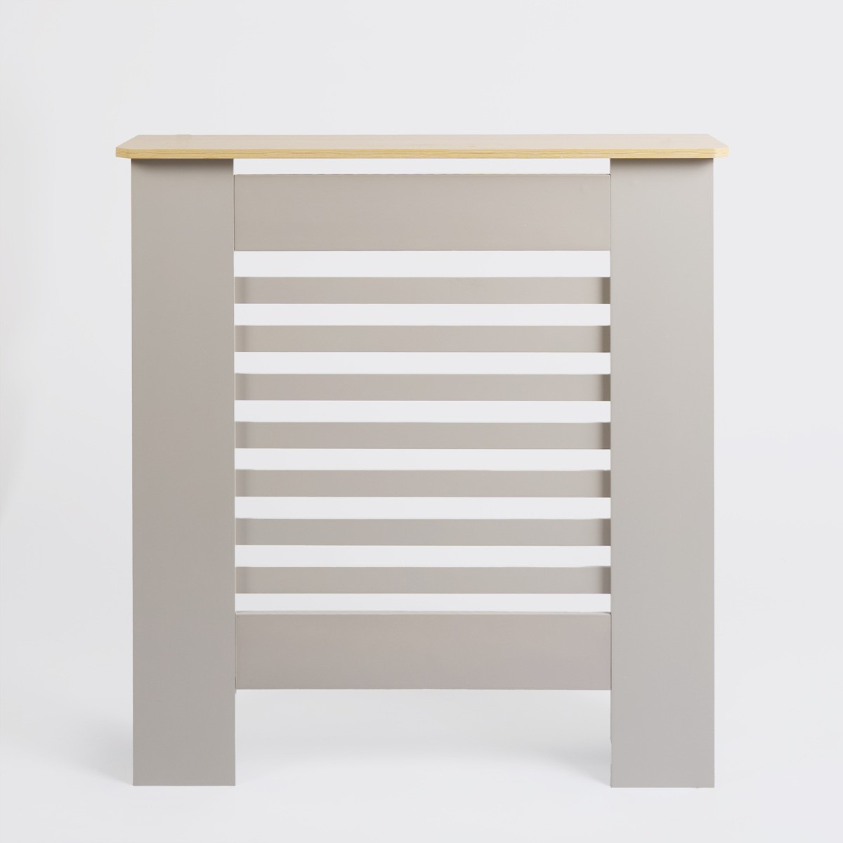 OHS Wooden Radiator Cover with Oak Look Top - Grey>