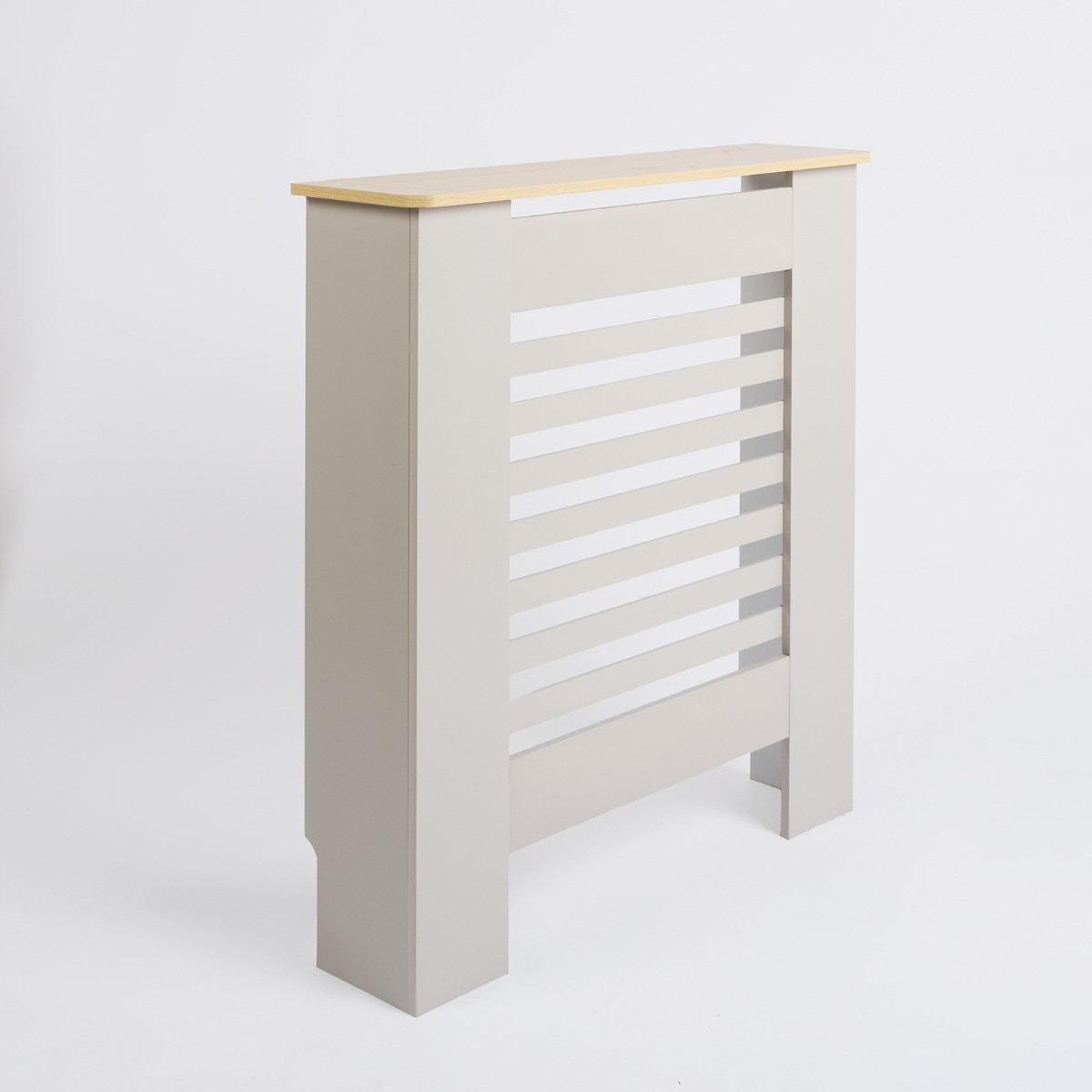 OHS Wooden Radiator Cover with Oak Look Top - Grey>