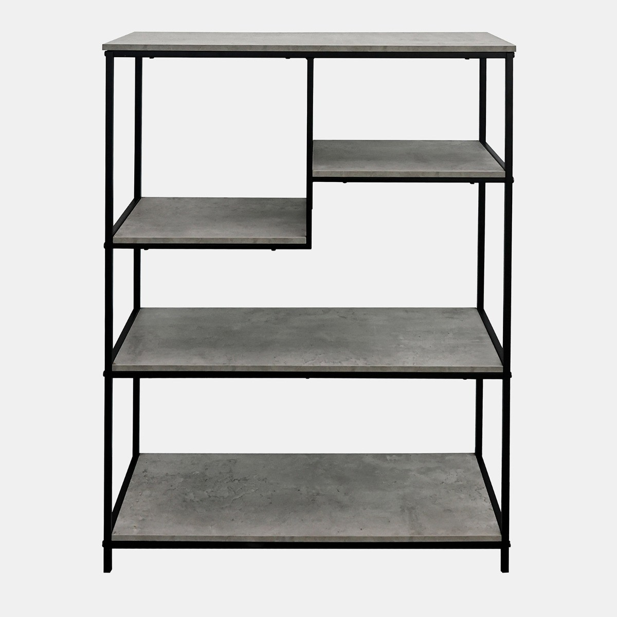 OHS Wooden Display Marble Look Shelving Unit - Grey Marble>