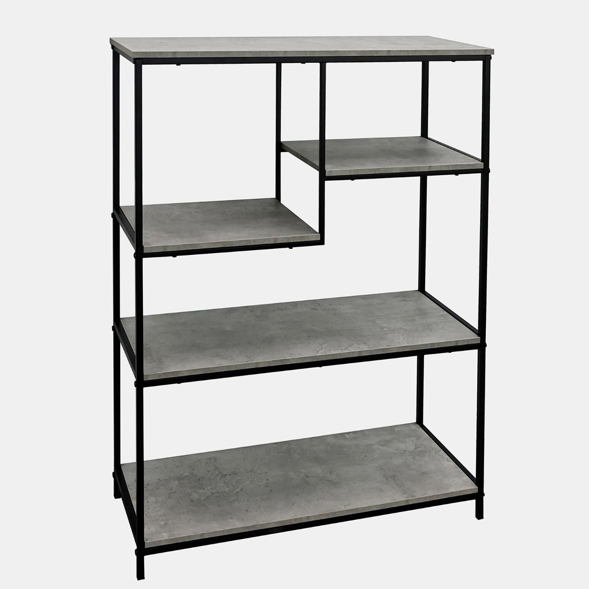 OHS Wooden Display Marble Look Shelving Unit - Grey Marble>