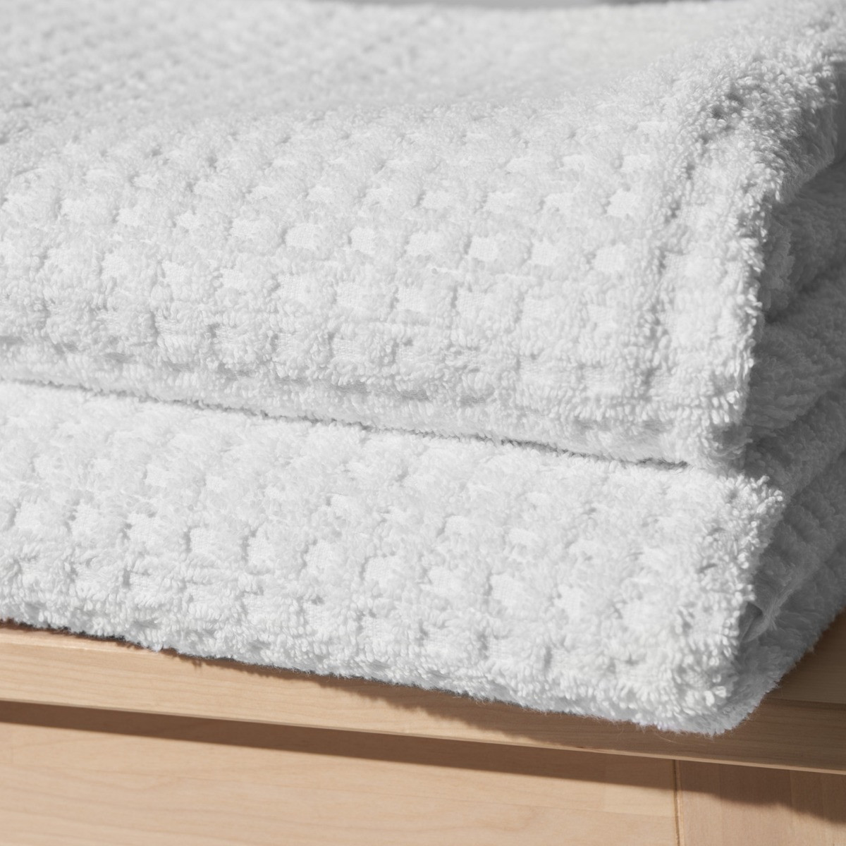 Highams 100% Cotton Waffle Hand Towel, White - 1 Piece>