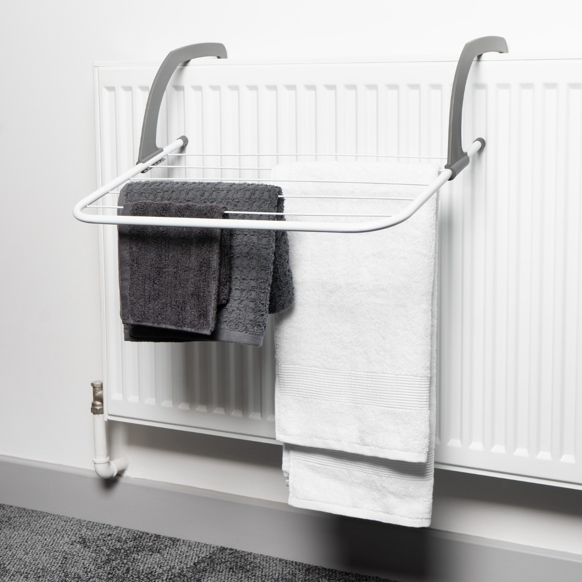 OHS 3m Radiator Clothes Airer - White>