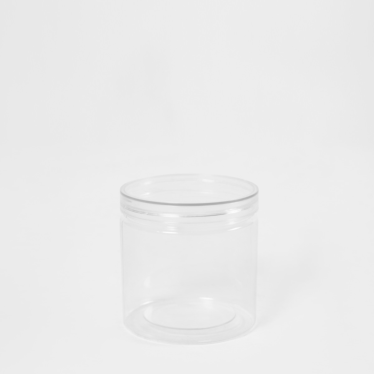 OHS Small Round Plastic Food Storage Jar - Clear>