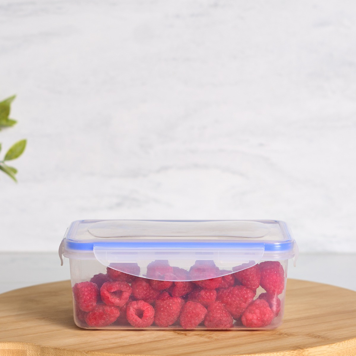  OHS Square Plastic Tupperware Set, 3 Piece - Clear>