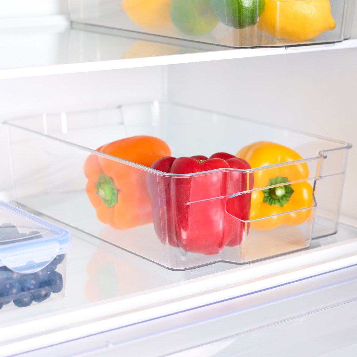 OHS Medium Fridge Storage Tray - Clear>