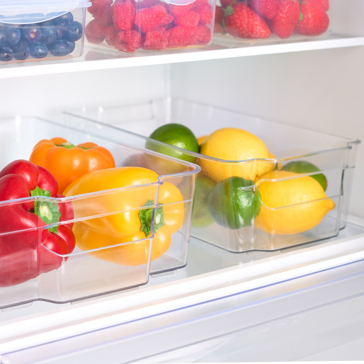 OHS Medium Fridge Storage Tray - Clear>