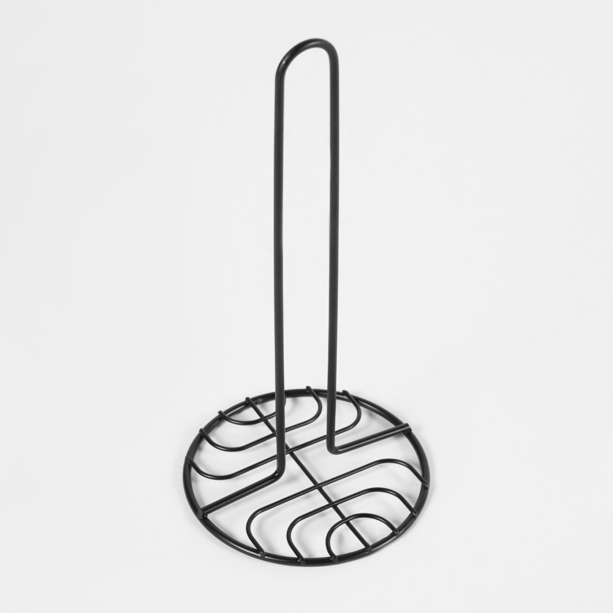 OHS Wire Kitchen Roll Holder - Black>