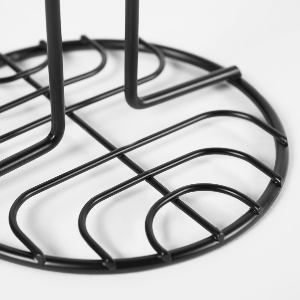 OHS Wire Kitchen Roll Holder - Black>