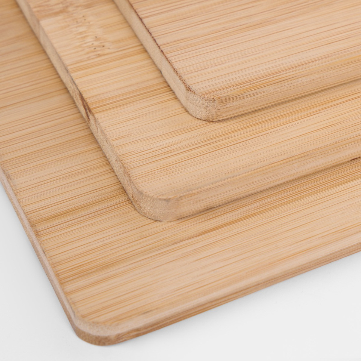 OHS Wooden Rectangle Serving Boards 3 Piece Set - Natural>