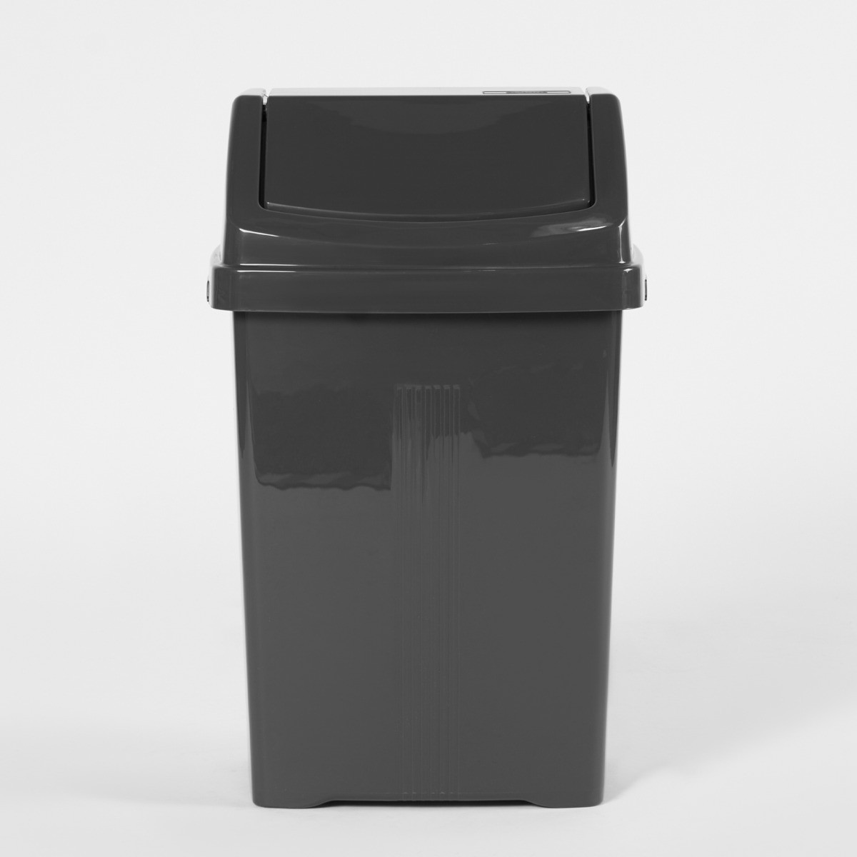 Wham Casa 25L Plastic Swing Lid Bin - Charcoal>