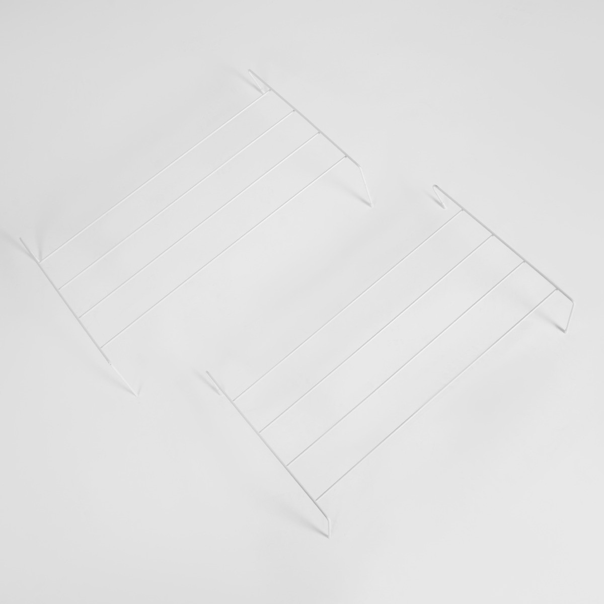 OHS 2 Pack Radiator Drying Airer Racks - White >