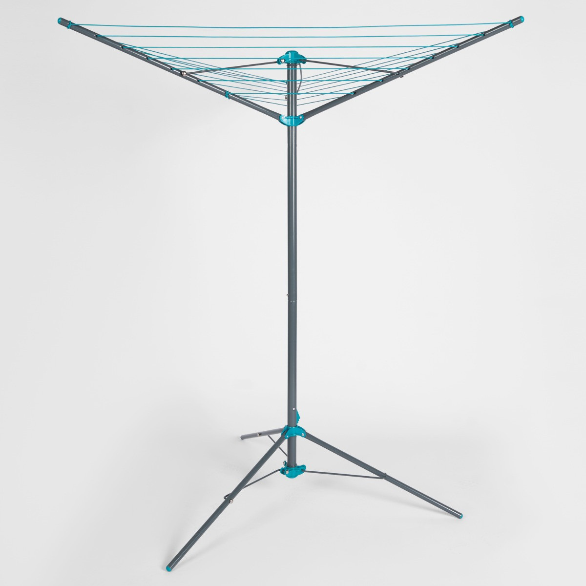 OHS 3 Arm Steel Rotary Airer With Tripod - Grey>