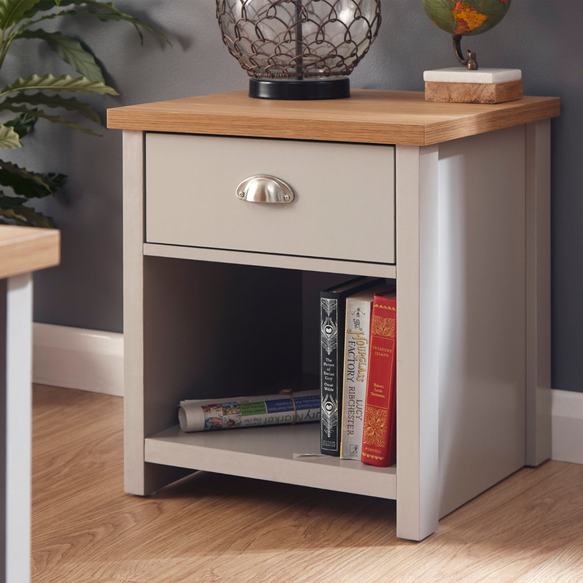 Lancaster Lamp Table - Grey>