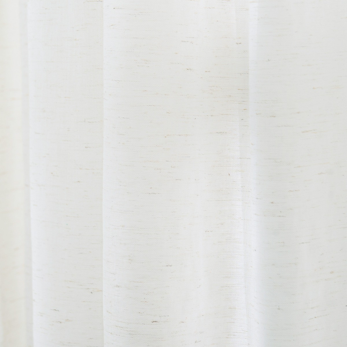 OHS Linen Look Slot Top Voile Curtains (Pair) - Natural>