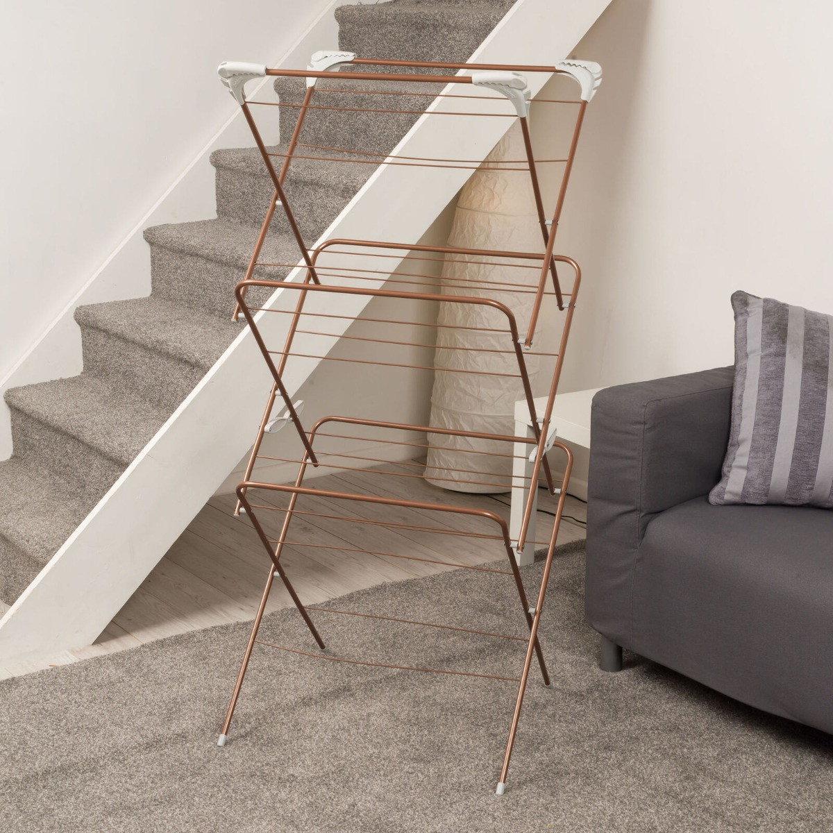 Beldray Glisten Clothes Airer, Rose Gold -15M>