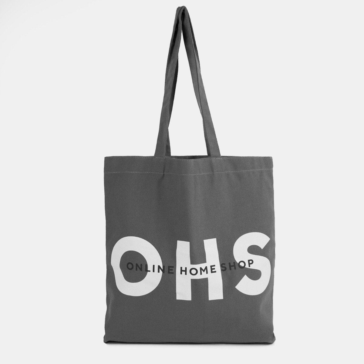 OHS Branded Cotton Tote Bag - Charcoal>