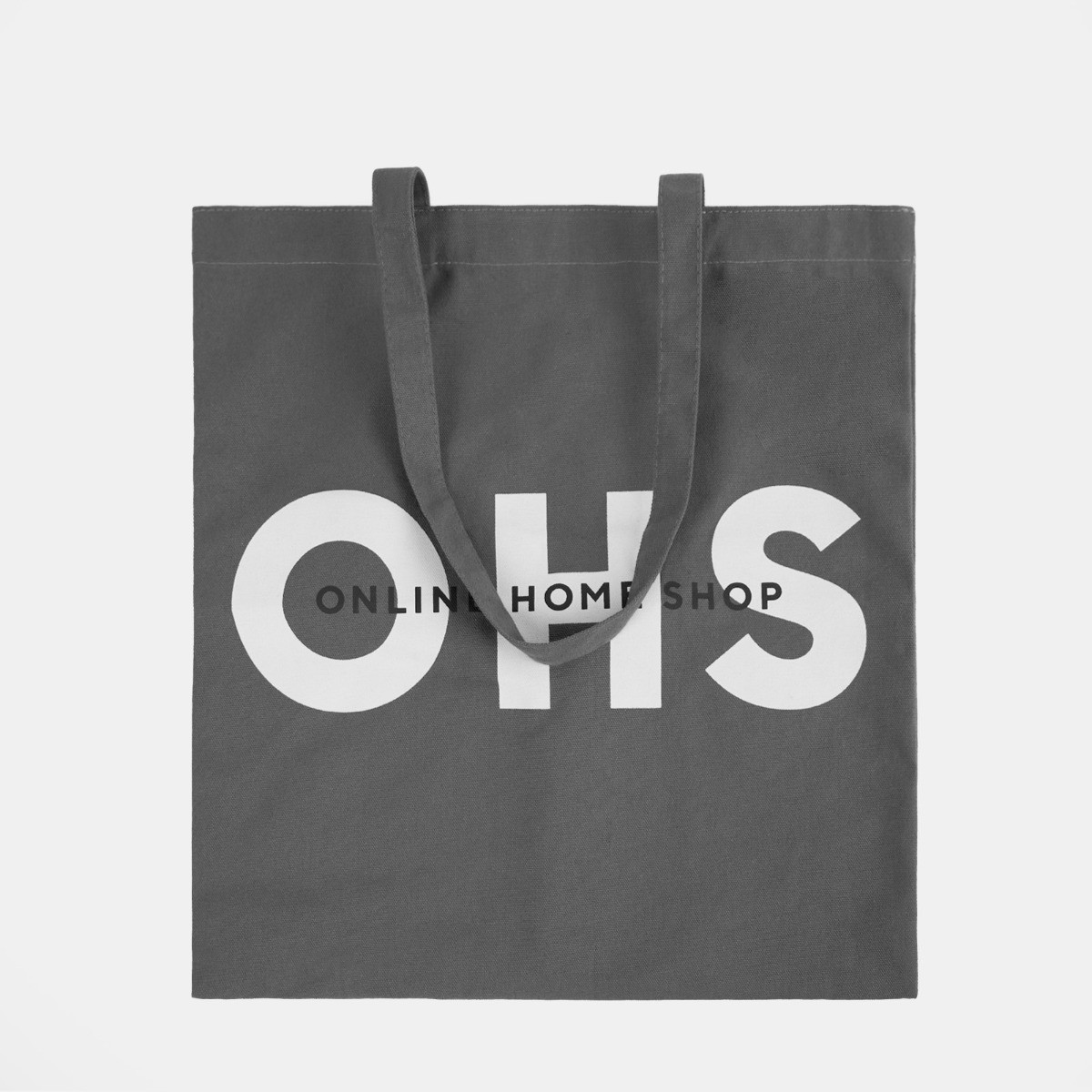 OHS Branded Cotton Tote Bag - Charcoal>