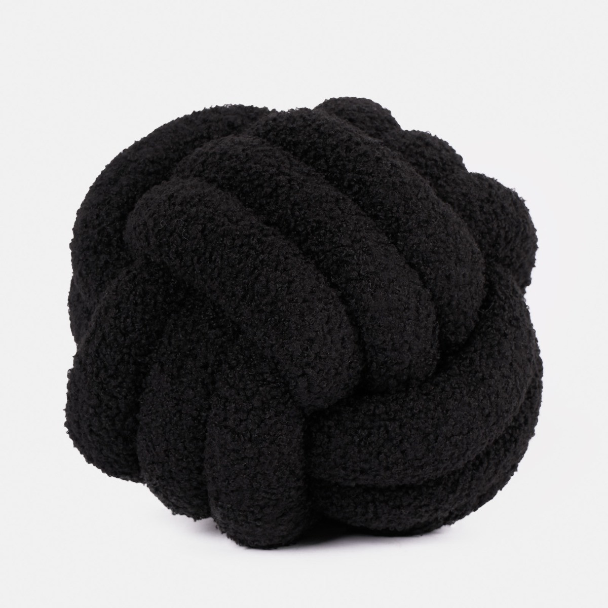 OHS Boucle Knot Decorative Cushion - Black>