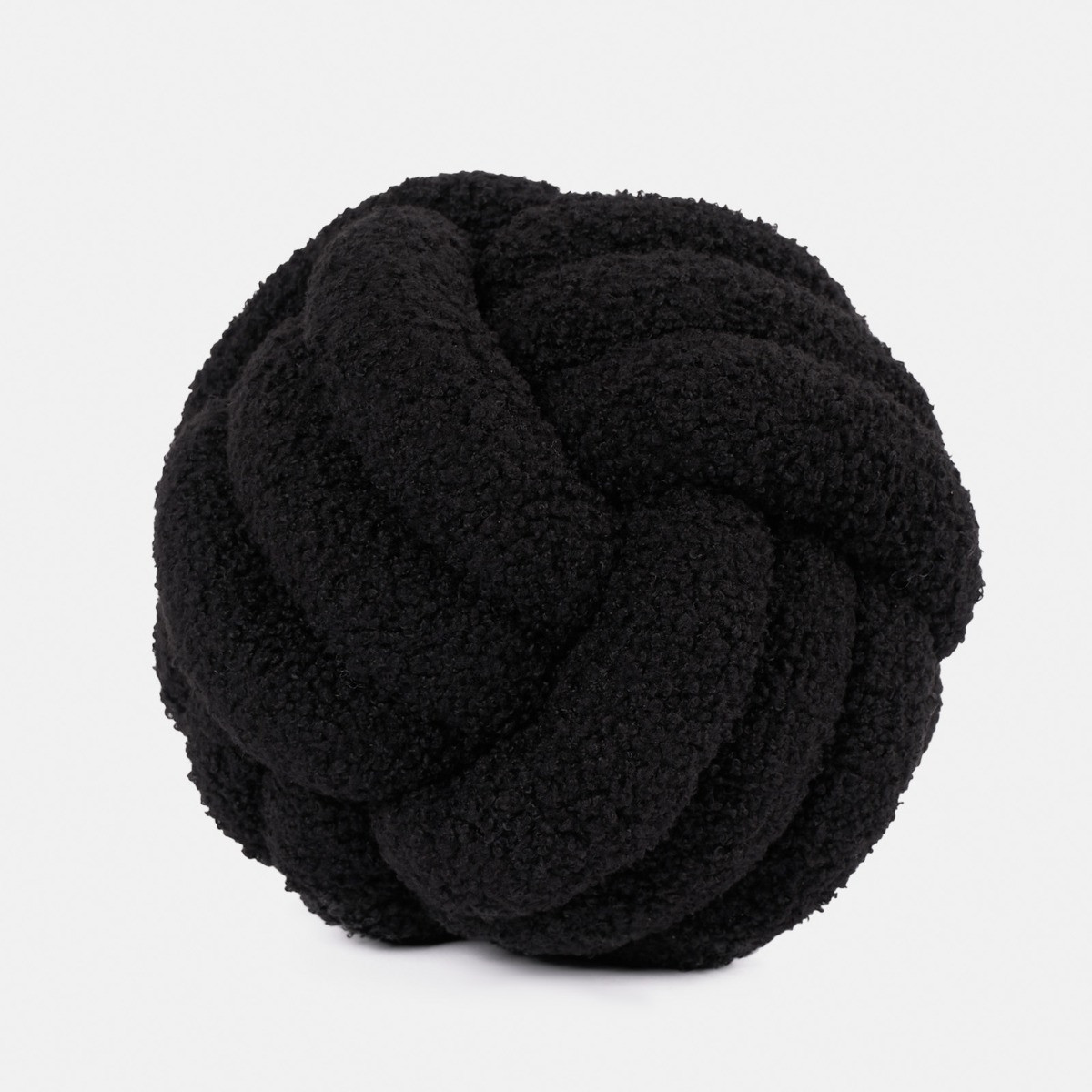 OHS Boucle Knot Decorative Cushion - Black>