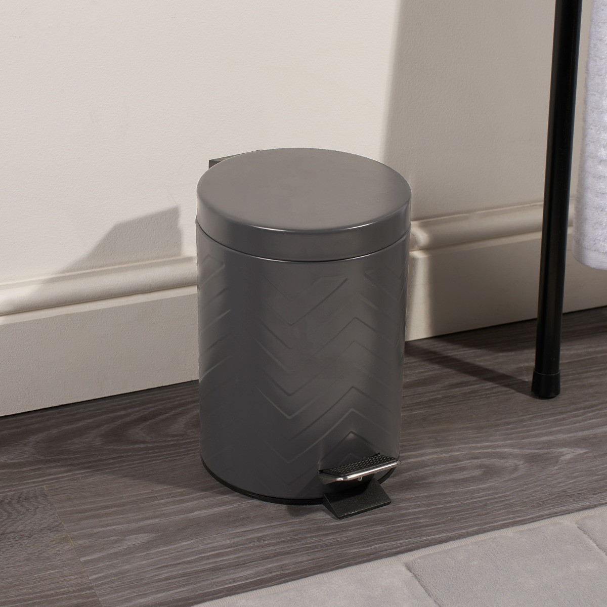 OHS Bathroom Pedal Bin - Charcoal>