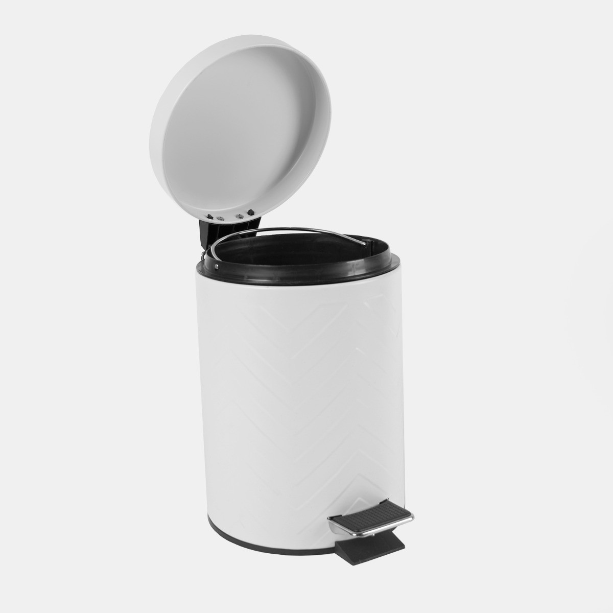 OHS Bathroom Pedal Bin - White>