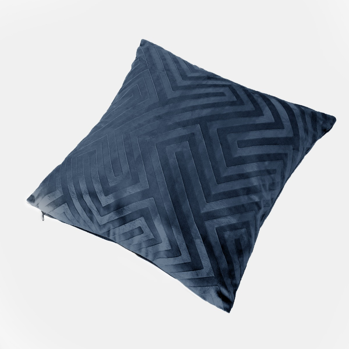 OHS Cut Out Matte Velvet Cushion Covers - Navy>