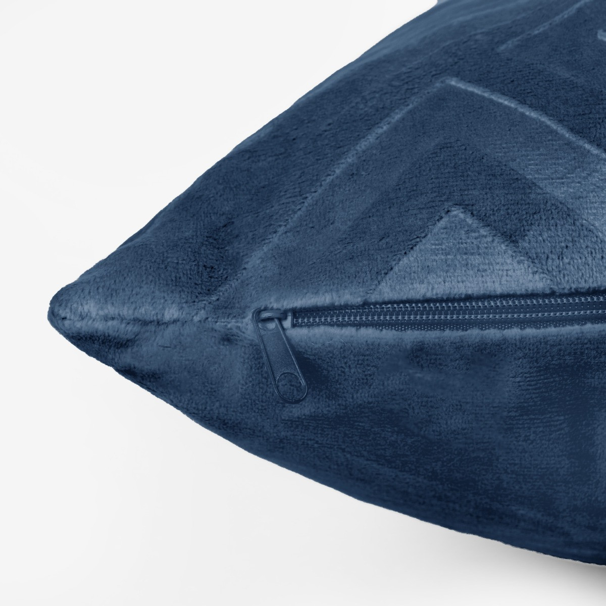 OHS Cut Out Matte Velvet Cushion Covers - Navy>