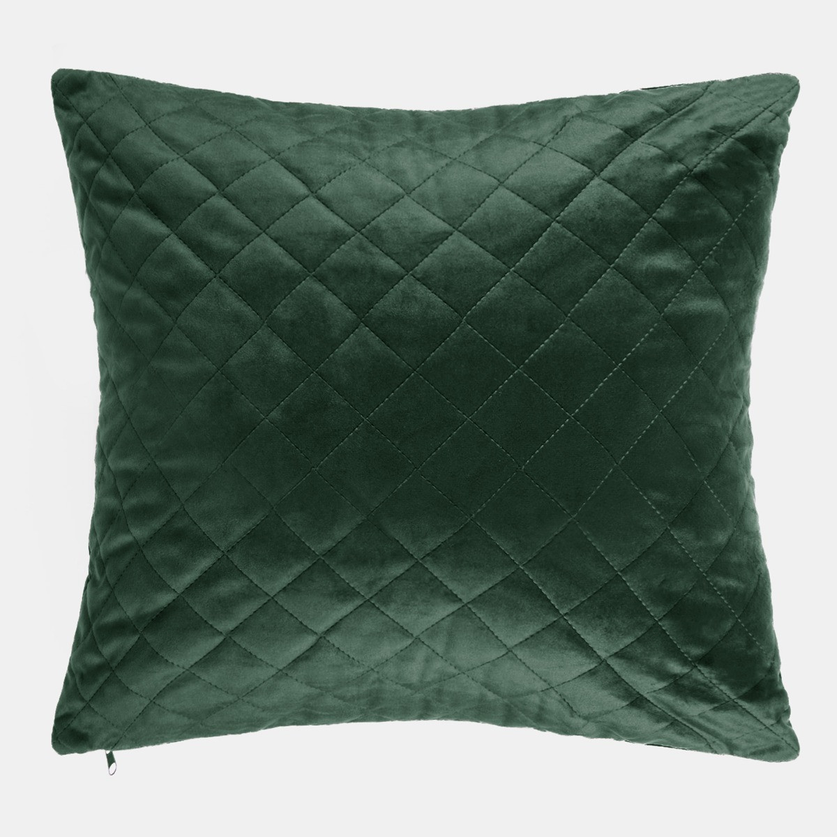 Quilted Matte Velvet Cushion Covers - Forest Green>