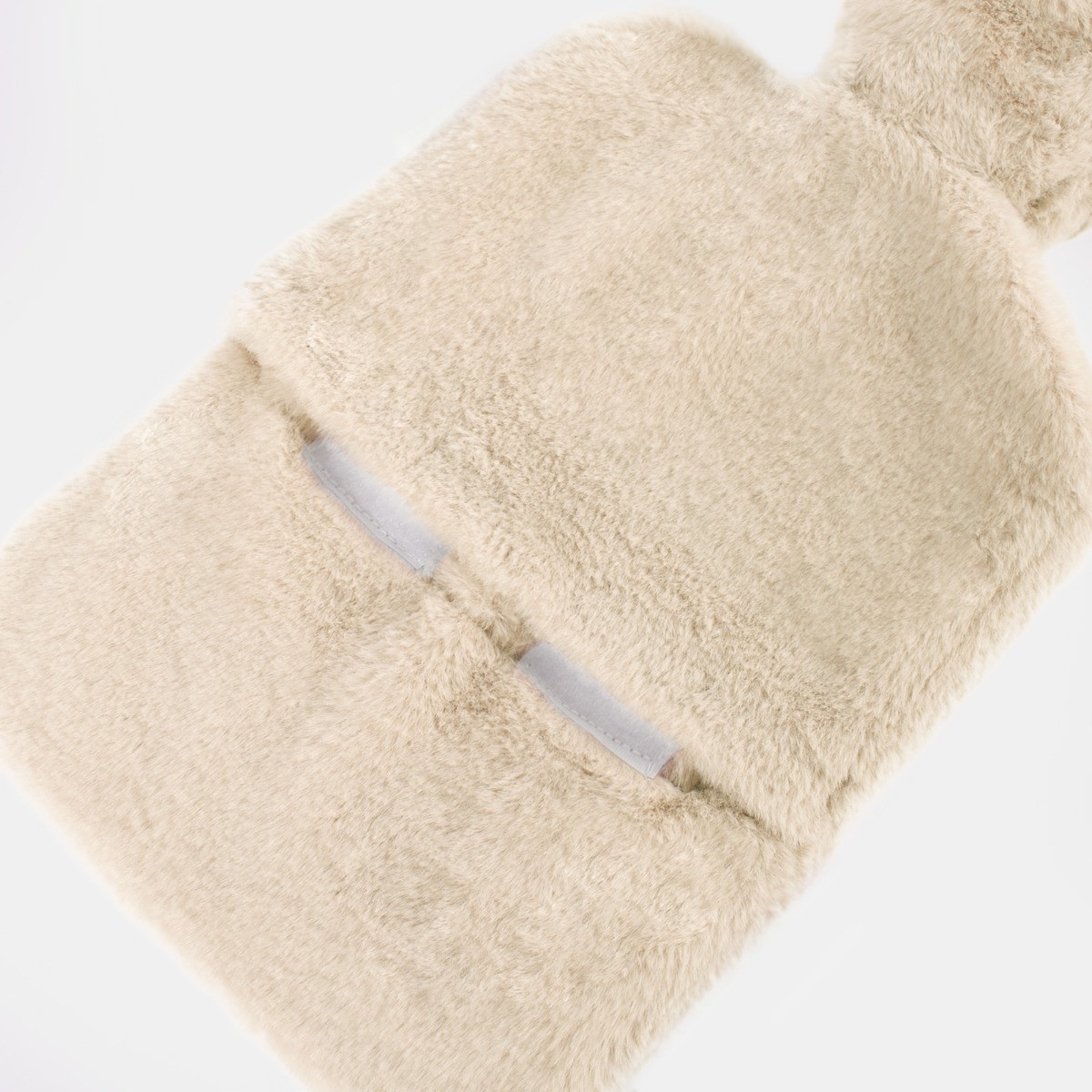 OHS Faux Fur Hot Water Bottle - Natural>