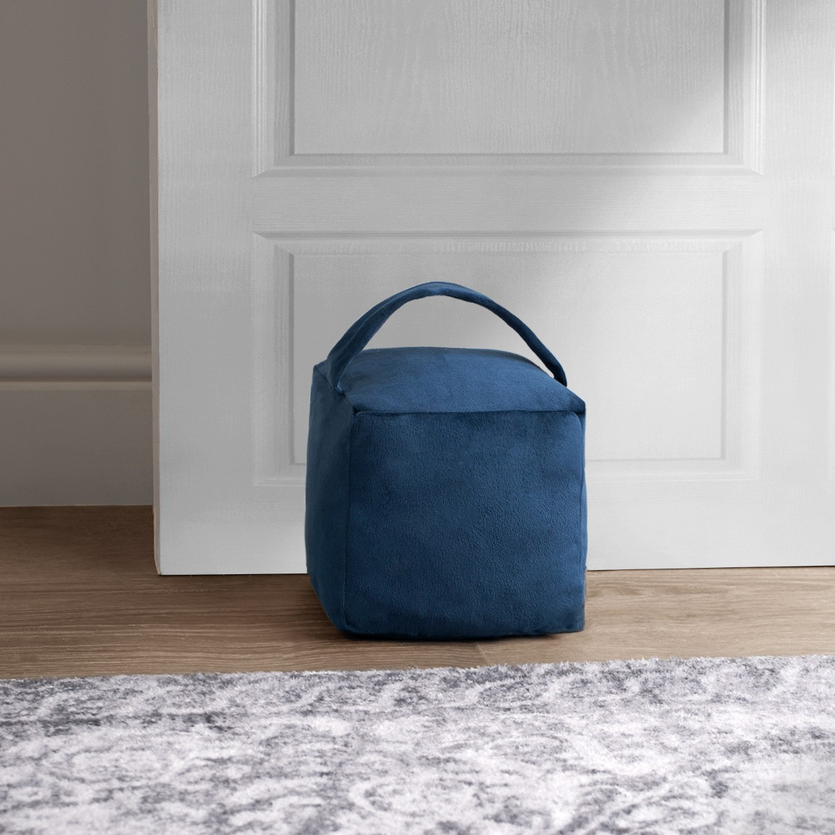 OHS Matte Velvet Doorstop - Navy>