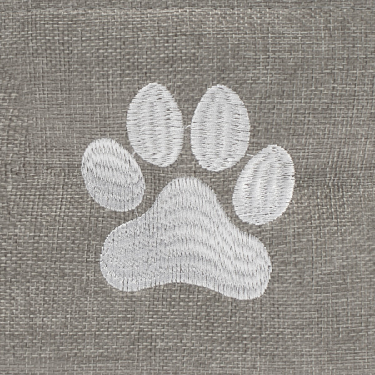 OHS Pet Paw Embroidered Storage Basket - Charcoal>