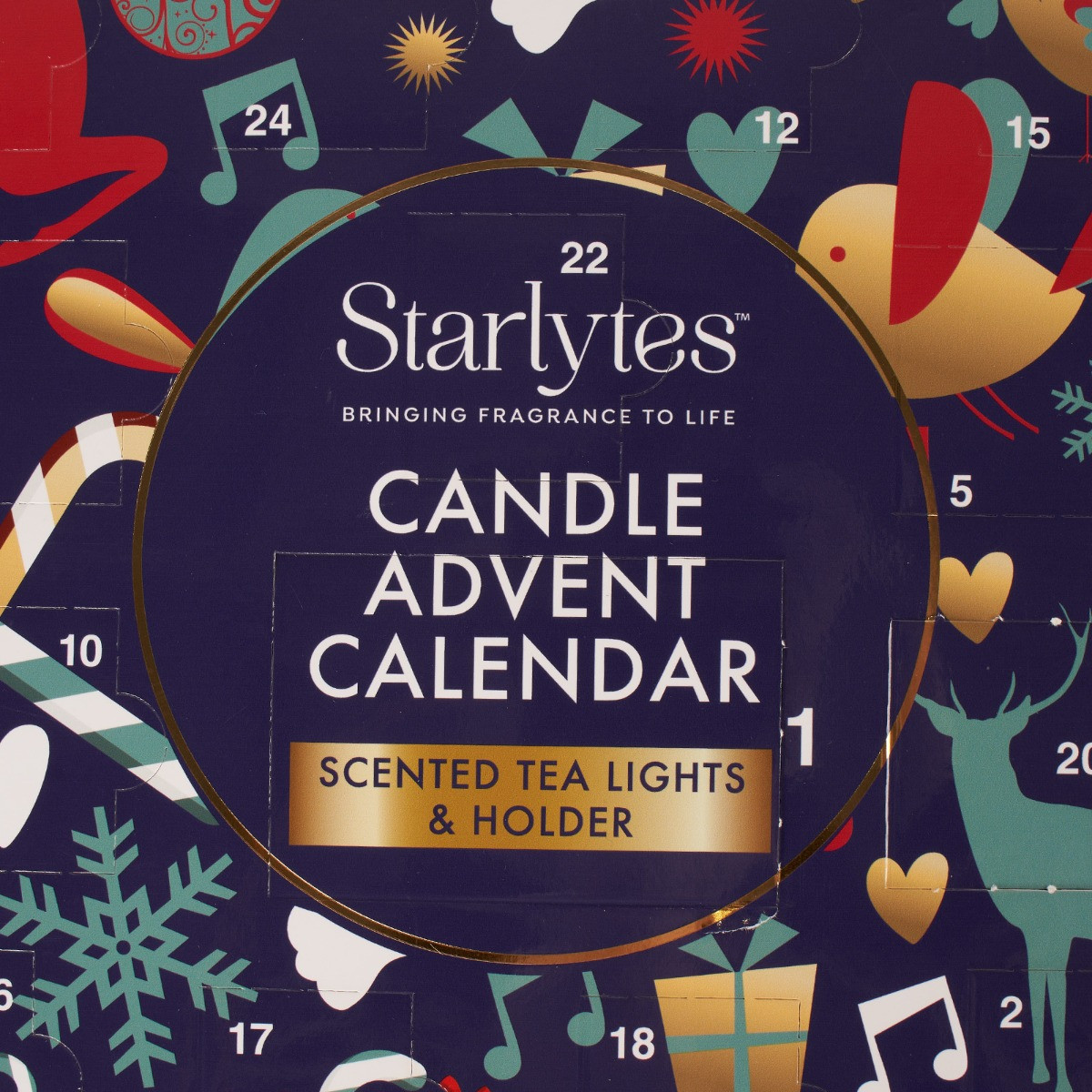 Starlytes Christmas Scented Tealights and Holder Advent Calendar >