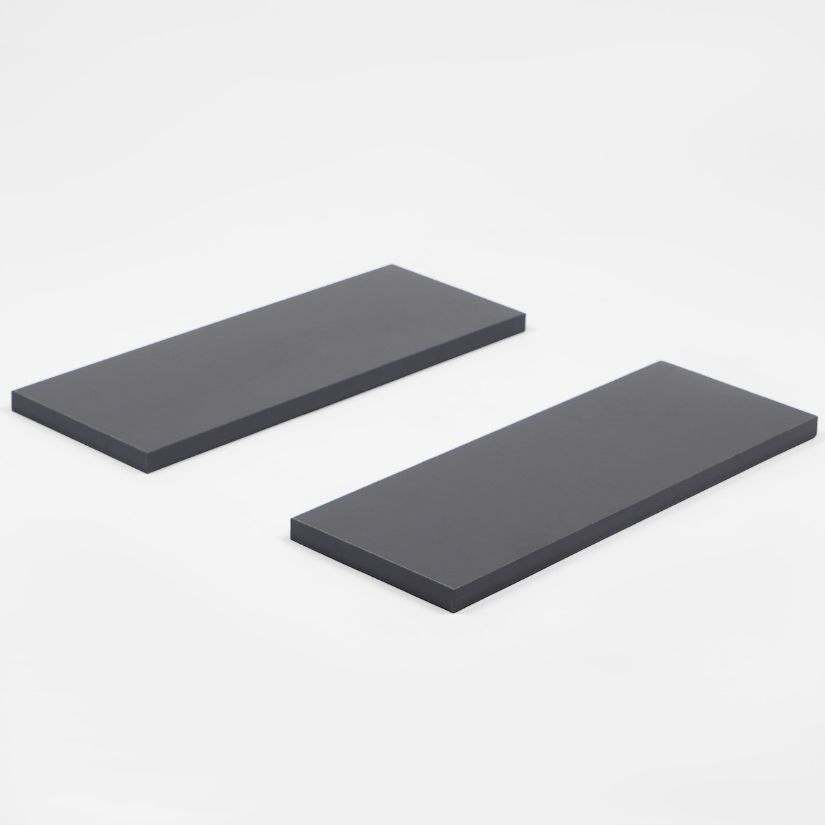 OHS Set Of 2 Floating Shelves, Grey - 15 x 40 cm>