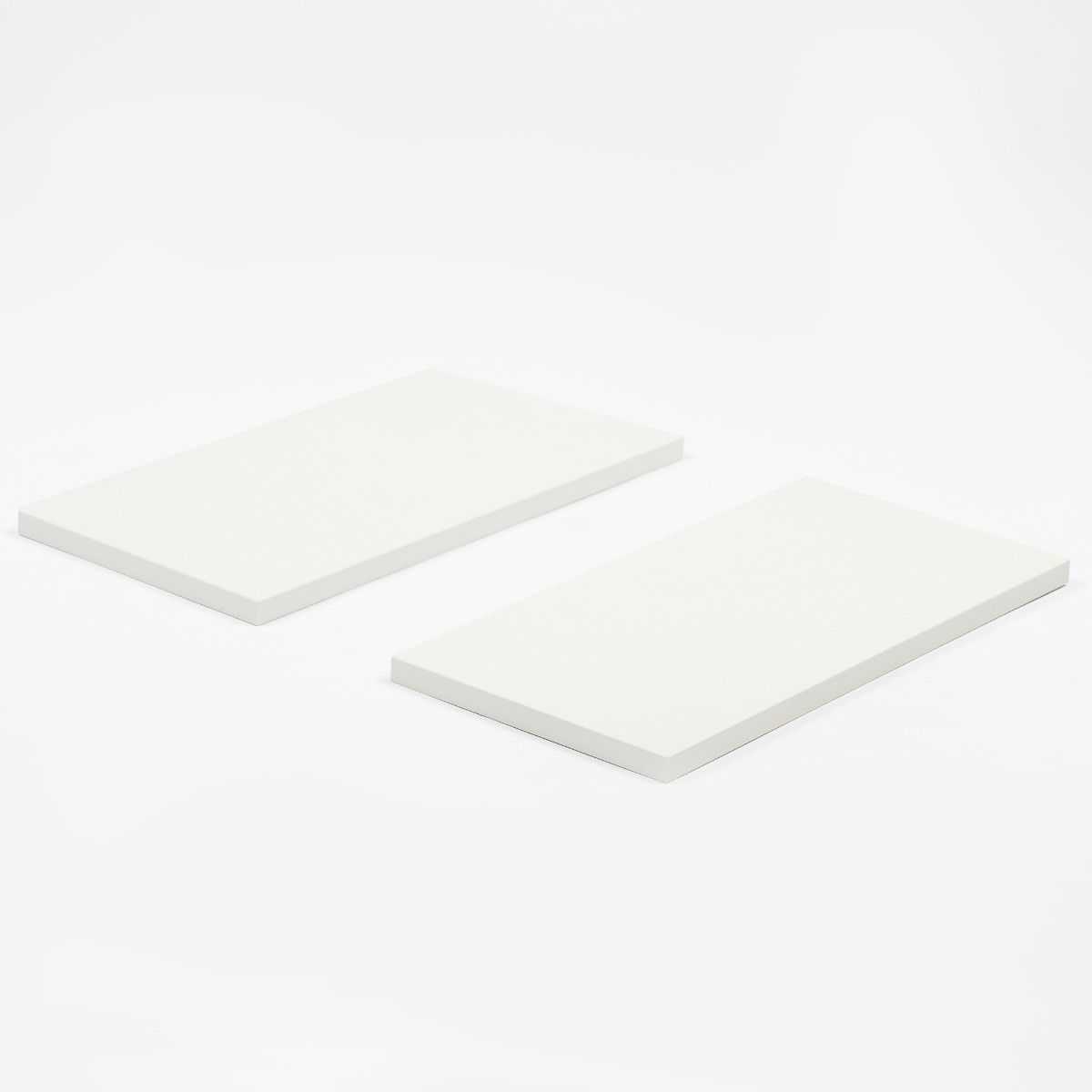 OHS Set Of 2 Floating Shelves, White - 20 x 40 cm>