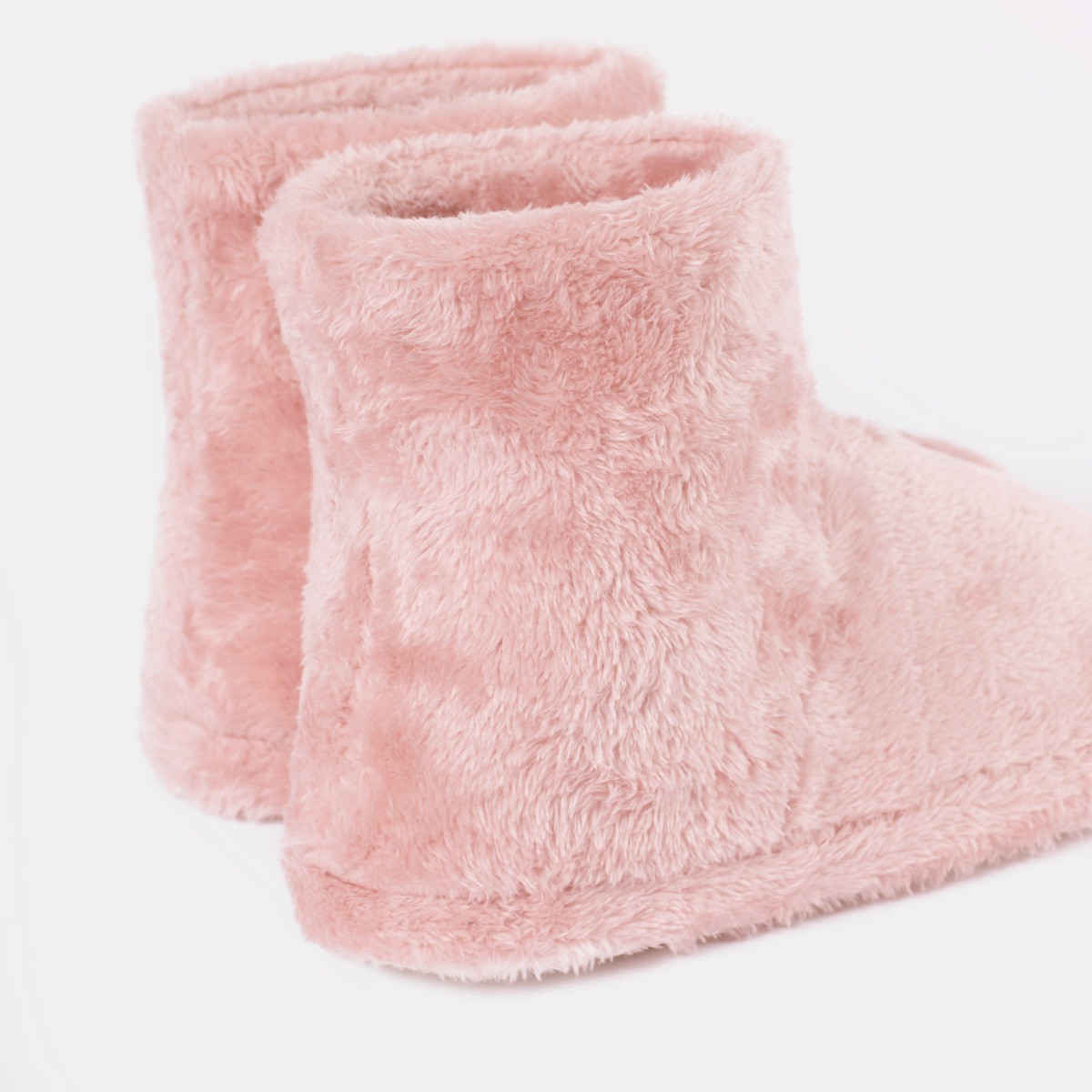 OHS Teddy Boot Slippers - Blush>