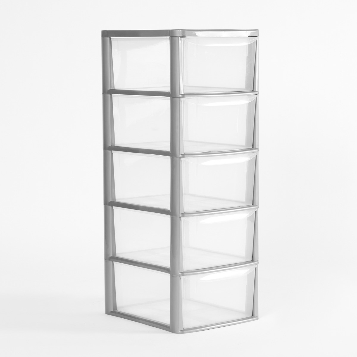 OHS 5 Drawer Storage Tower Unit - Grey