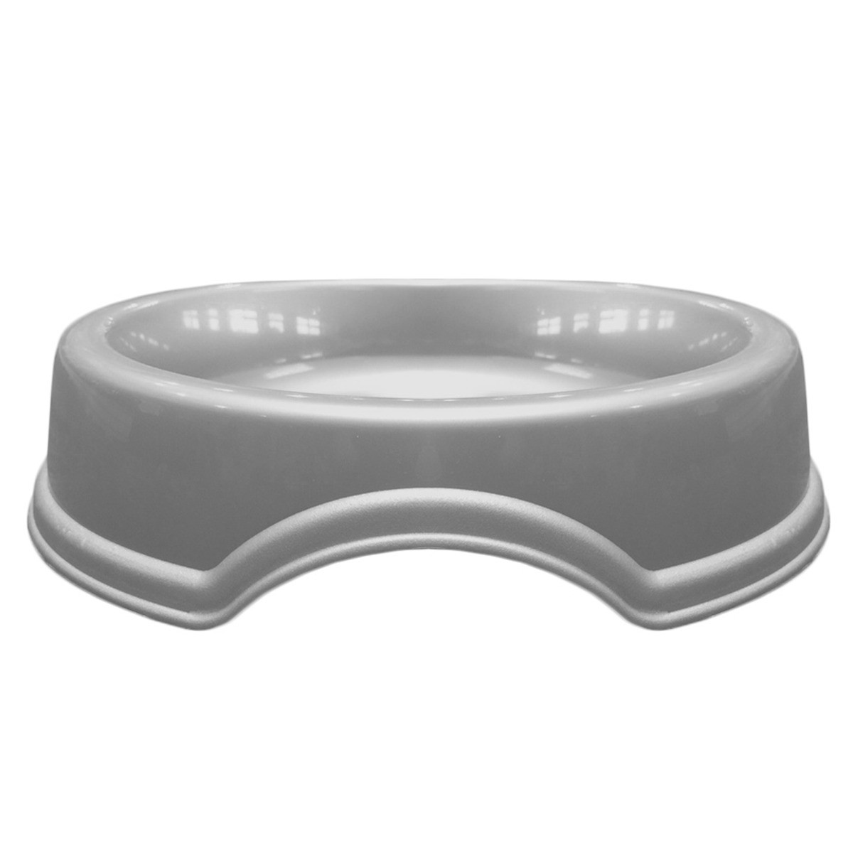 OHS Large Round Pet Bowl - Grey>