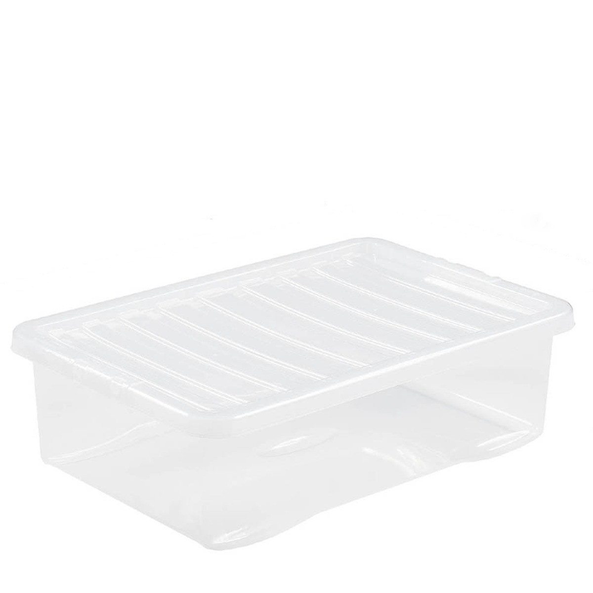 Wham Storage Box & Lid 32 Litre - Clear>