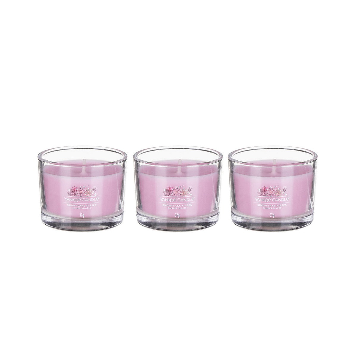 Yankee Candle Votive Set Of 3 - Snowflake Kisses>